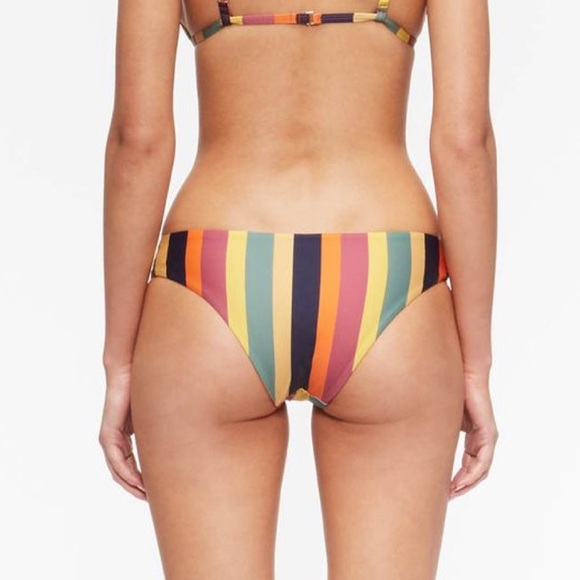 Madewell Tavik Ali Moderate Peacock Stripe Bottom - Picture 5 of 10